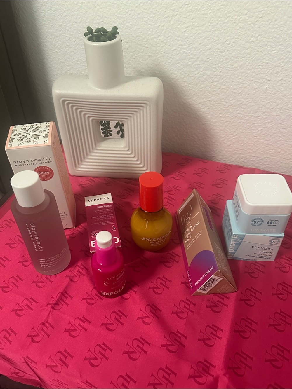 JOSIE MARAN Yellow Bottle with Orange Cap Facial Oil